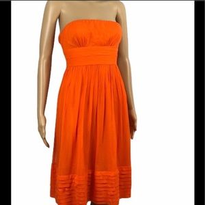 Bright orange J.crew Silk dress size 0